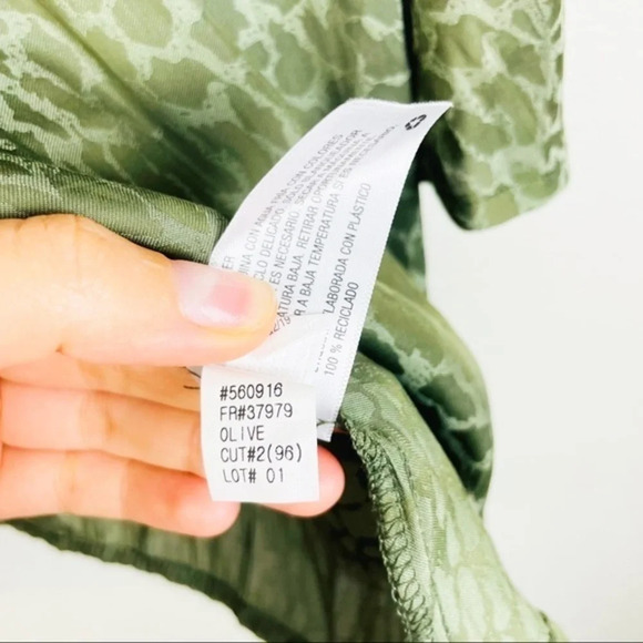 A NEW DAY Olive Green Leopard Print Blouse PLUS SIZE XXL - Picture 9 of 10